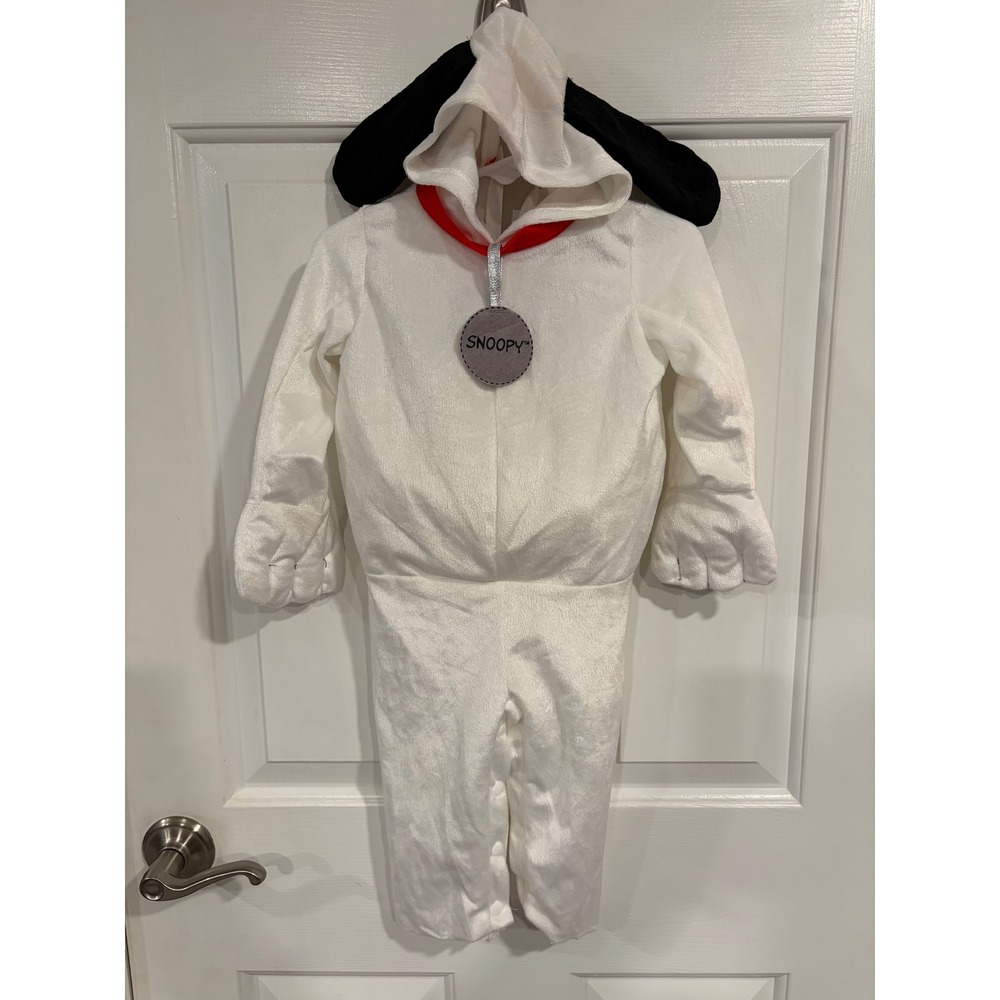 Baby Peanuts Snoopy 0-9 Months Halloween Costume Complete with Feet EUC